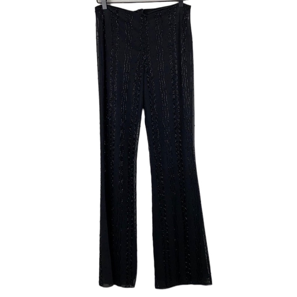 Vintage black Laundry beaded pants